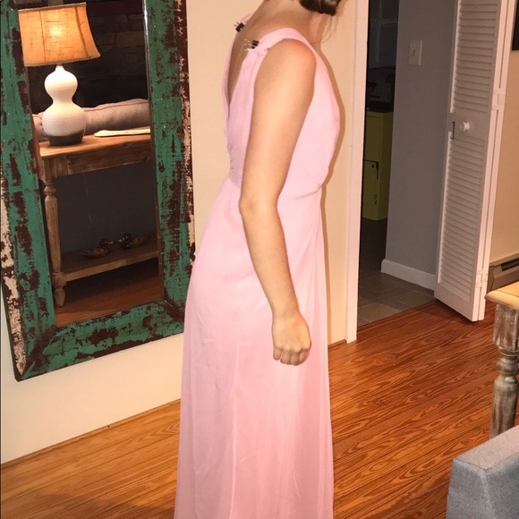 Faux-Wrap Pleated Chiffon Bridesmaid Dress - Picture 7 of 7